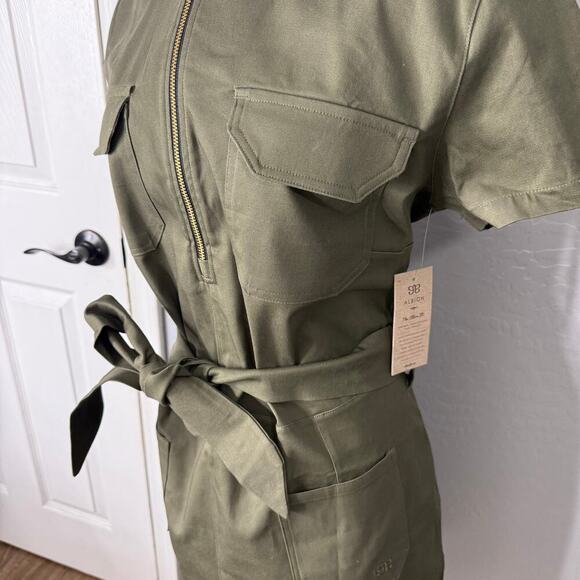 NWT Albion Womens Hamptons Dress, Olive Canvas, XXL - Picture 2 of 5
